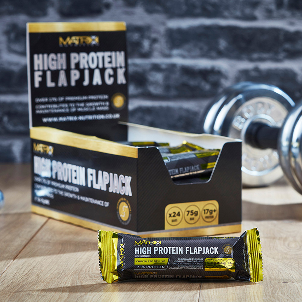 Matrix Nutrition Flapjack Bars, Labels and Packaging