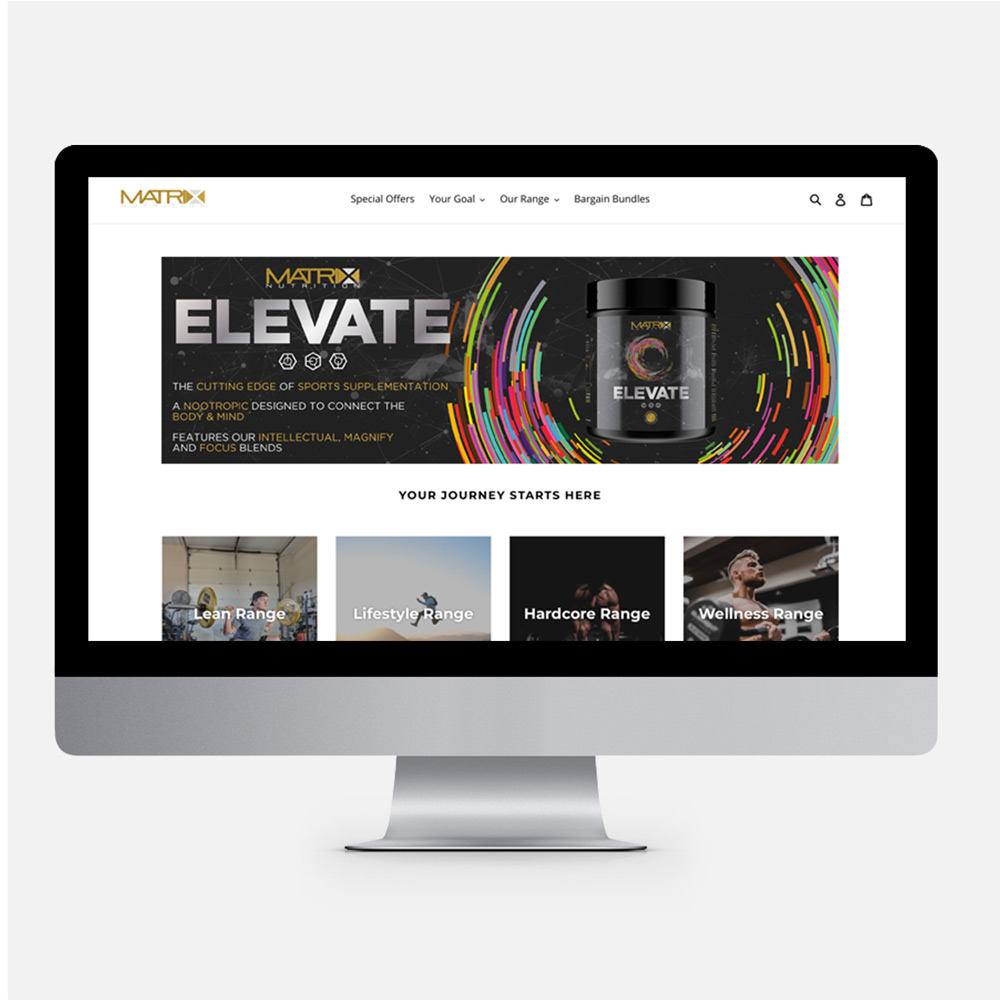 Matrix Nutrition Elevate Nootropic Web Banners